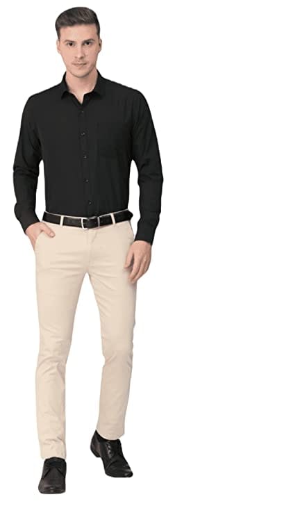 black shirt, formal shirt