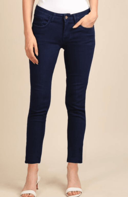 women's jeans, ankle length jeans, jeans for girls, blue jeans