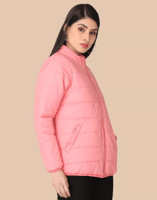 women's jacket, pink jacket, bomber