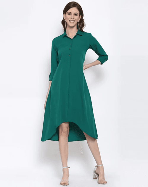 dress, green, a line dress