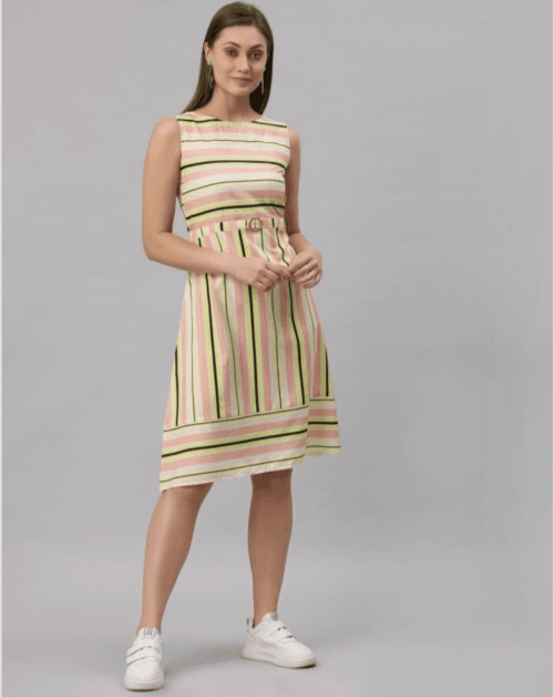 A line dress, midi dress