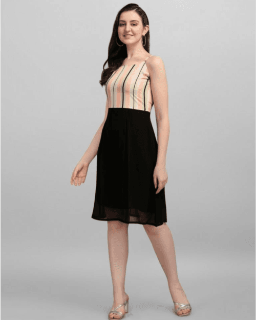 A-line sleeveless dress, dress with spaghetti straps