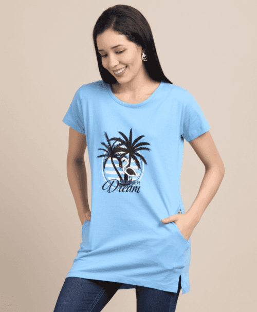 women's t-shirt, short sleeve top, t-shirt for women, long t shirt