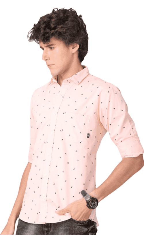 pink shirt, cotton shirt