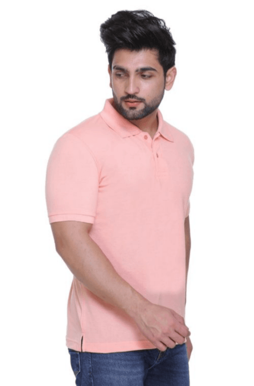 short sleeve t shirt, polo neck