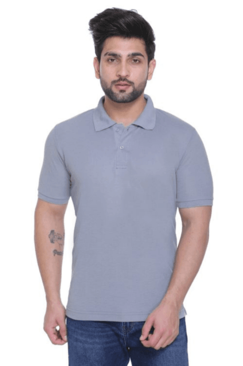 grey t-shirt, polo t-shirt