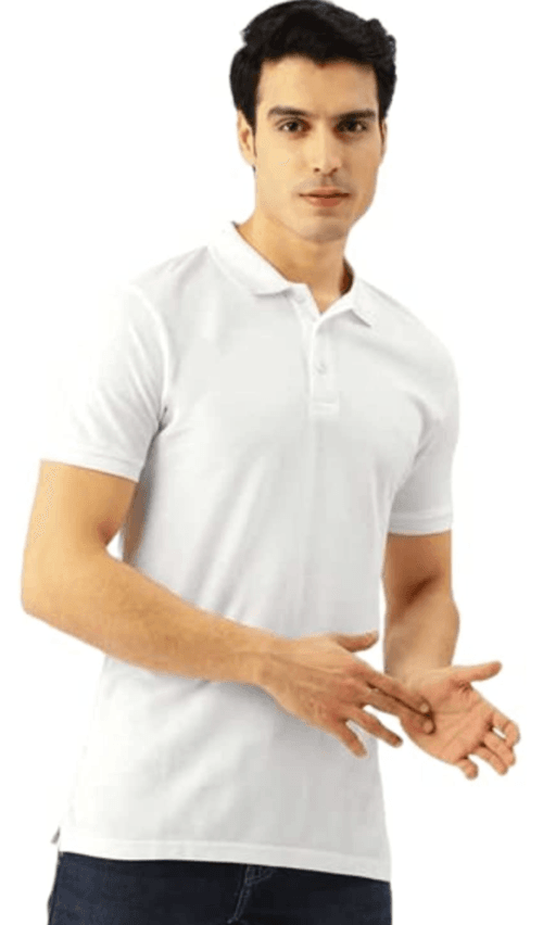 polo t-shirt, white t shirt