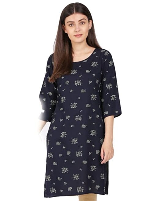 kurti, blue kurti, printed kurti, kurta for women