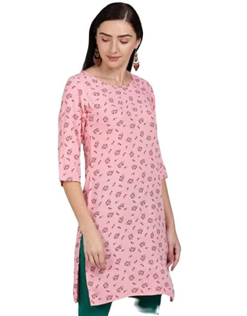 kurti, pink kurti, kurta for women, printed kurta