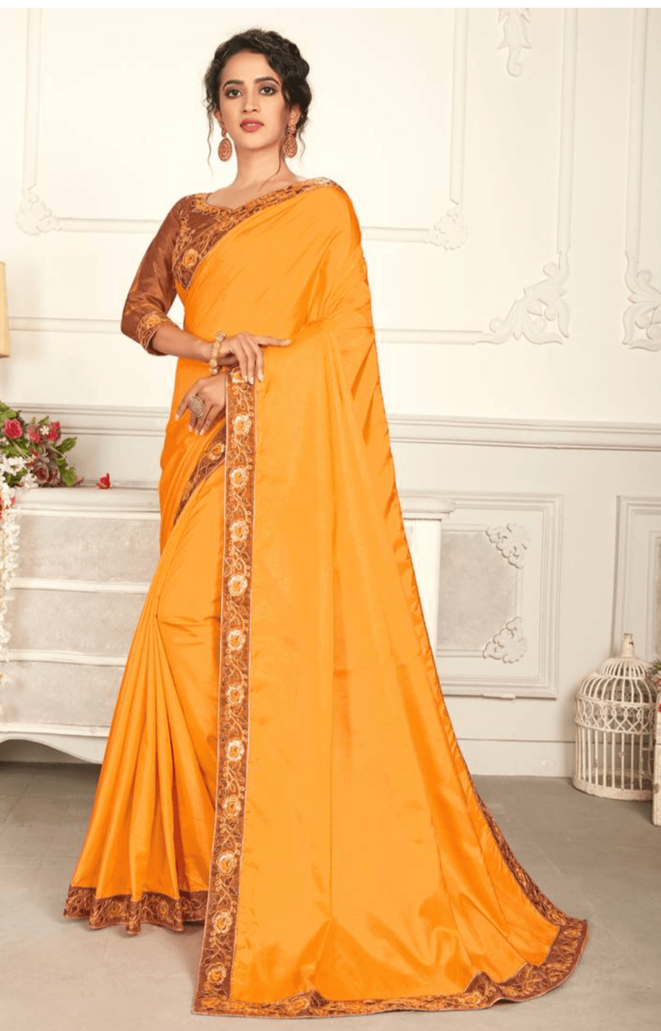 silk saree, haldi saree, bridal saree, saree, sari, yellow sari, saree for women