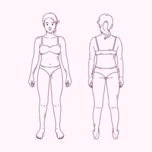 inverted triangle body shape, body types, body shape of women, female body type, styling hacks