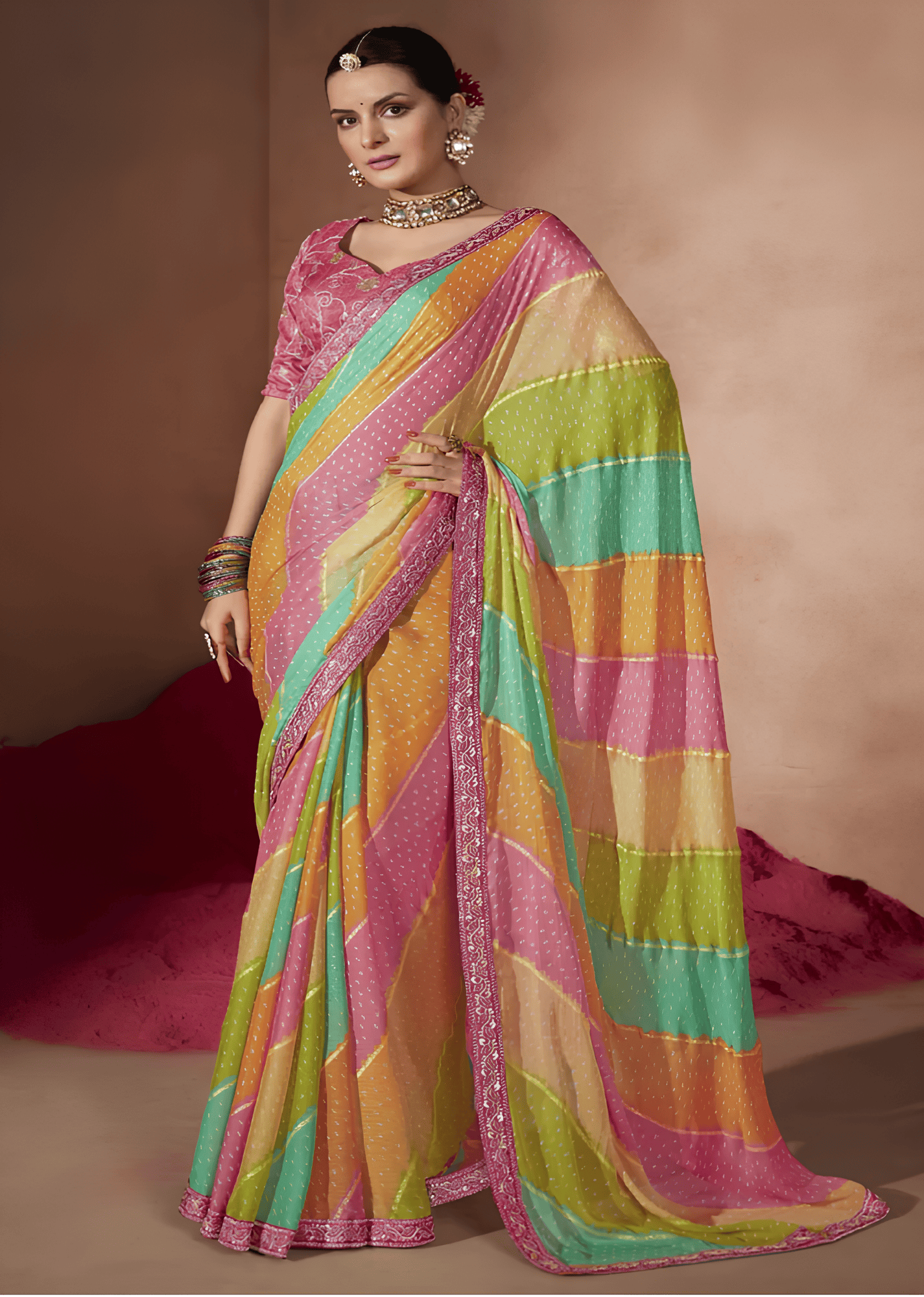 chiffon saree