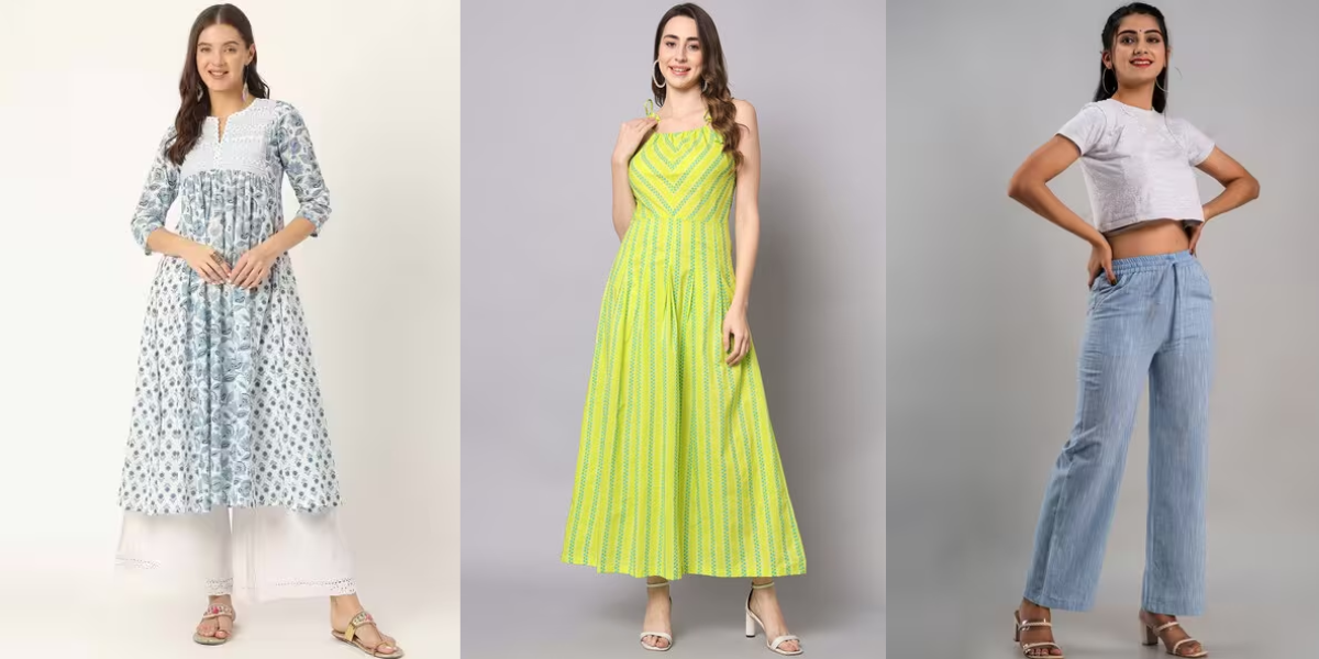 Humid Weather Outfits India, cotton dress, pants, dress, pastel for women, outfit ideas
