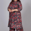 Plus Size Cotton Printed Kurta Set