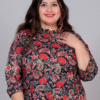 Plus Size Cotton Printed Kurta Set