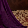 Purple Vichitra Silk Embellished Saree