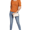 Women Lycra Mustard Top