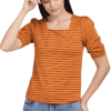 Women Lycra Mustard Top