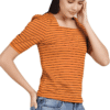 Women Lycra Mustard Top