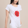 Women Cotton White T-Shirt