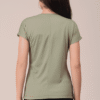 Women Polyester Green T-Shirt
