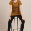Women Cotton Mustard Top