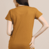 Women Cotton Mustard Top