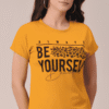 Women Polyester Yellow T-Shirt