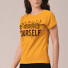 Women Polyester Yellow T-Shirt