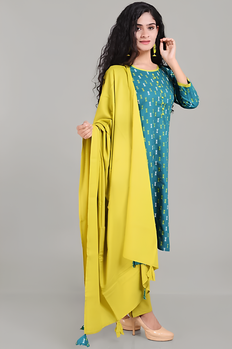 green a line kurta set, kurta pant set, white kurta set, cotton kurta for women, casual kurta set
