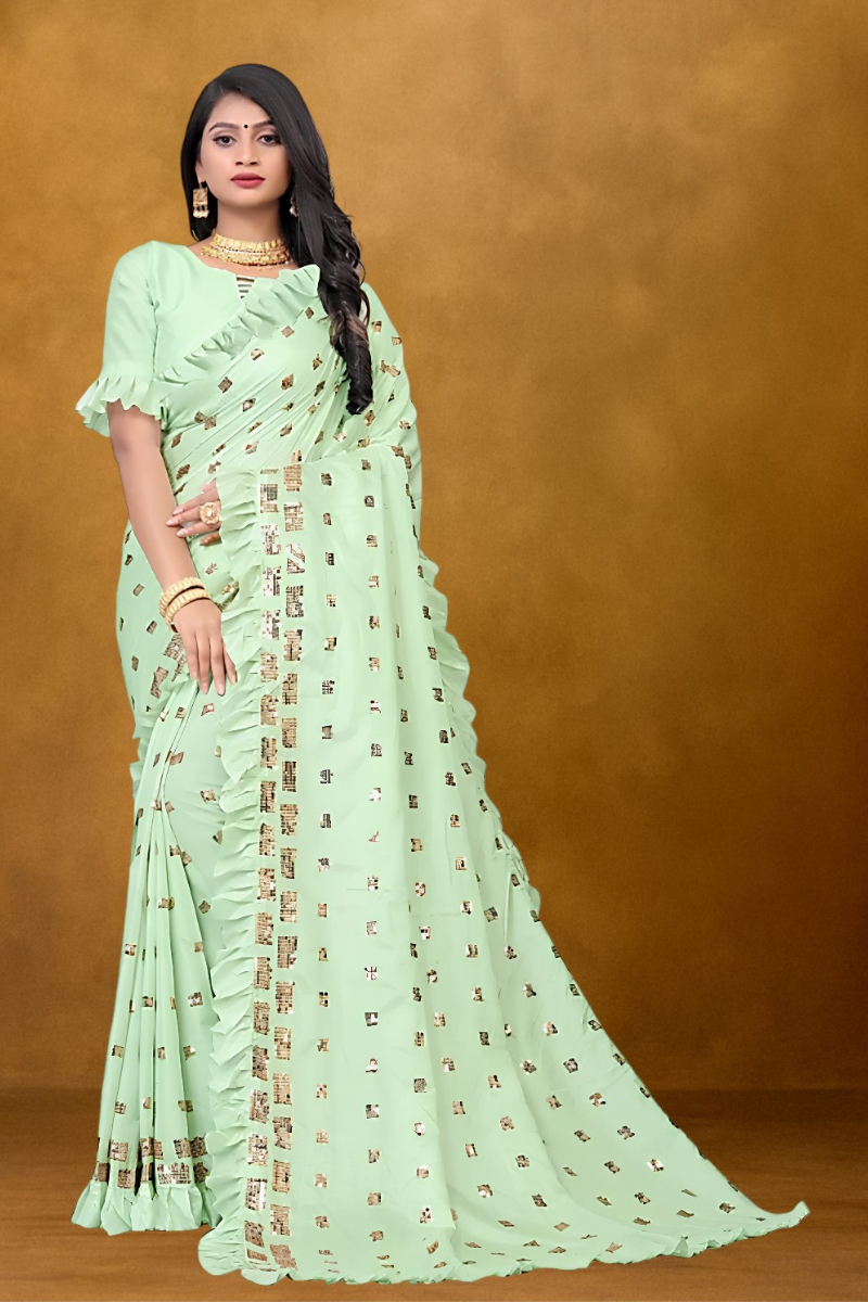 Women Green Silk Saree