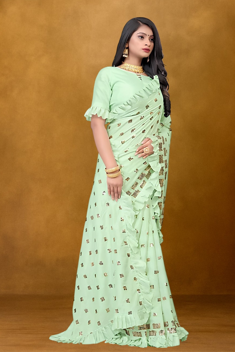 Women Green Silk Saree
