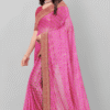 Women Pink Lycra Saree