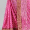 Women Pink Lycra Saree