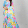 georgette saree, multicolor saree, saree for women, sari, light saree, festive saree