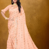 Women Peach Silk Saree