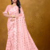Women Pink Silk Saree