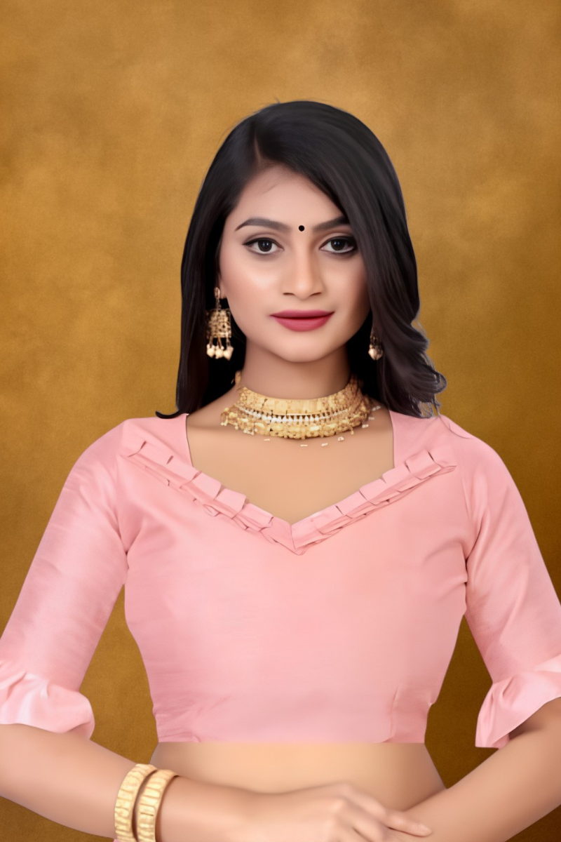 Women Pink Silk Saree