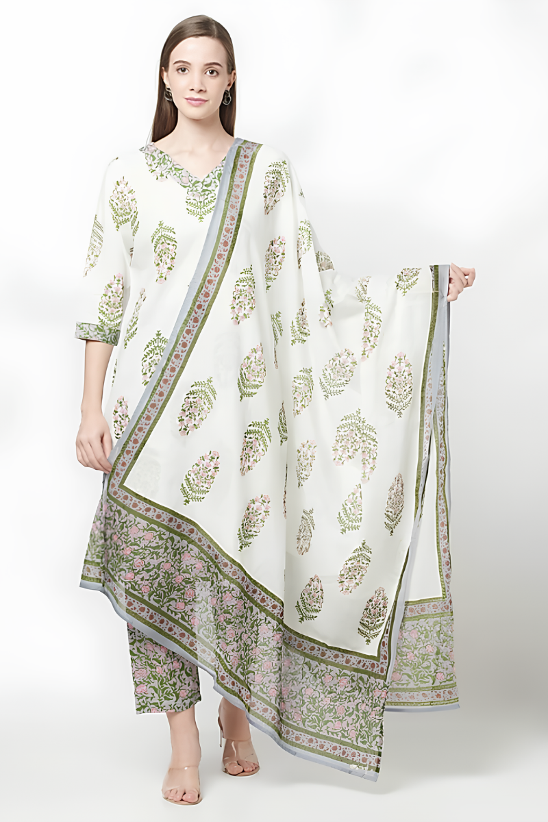 kurta pant set, white kurta set, cotton kurta for women, casual kurta set