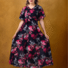 Women Georgette Black Dress