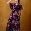 Women Georgette Black Dress
