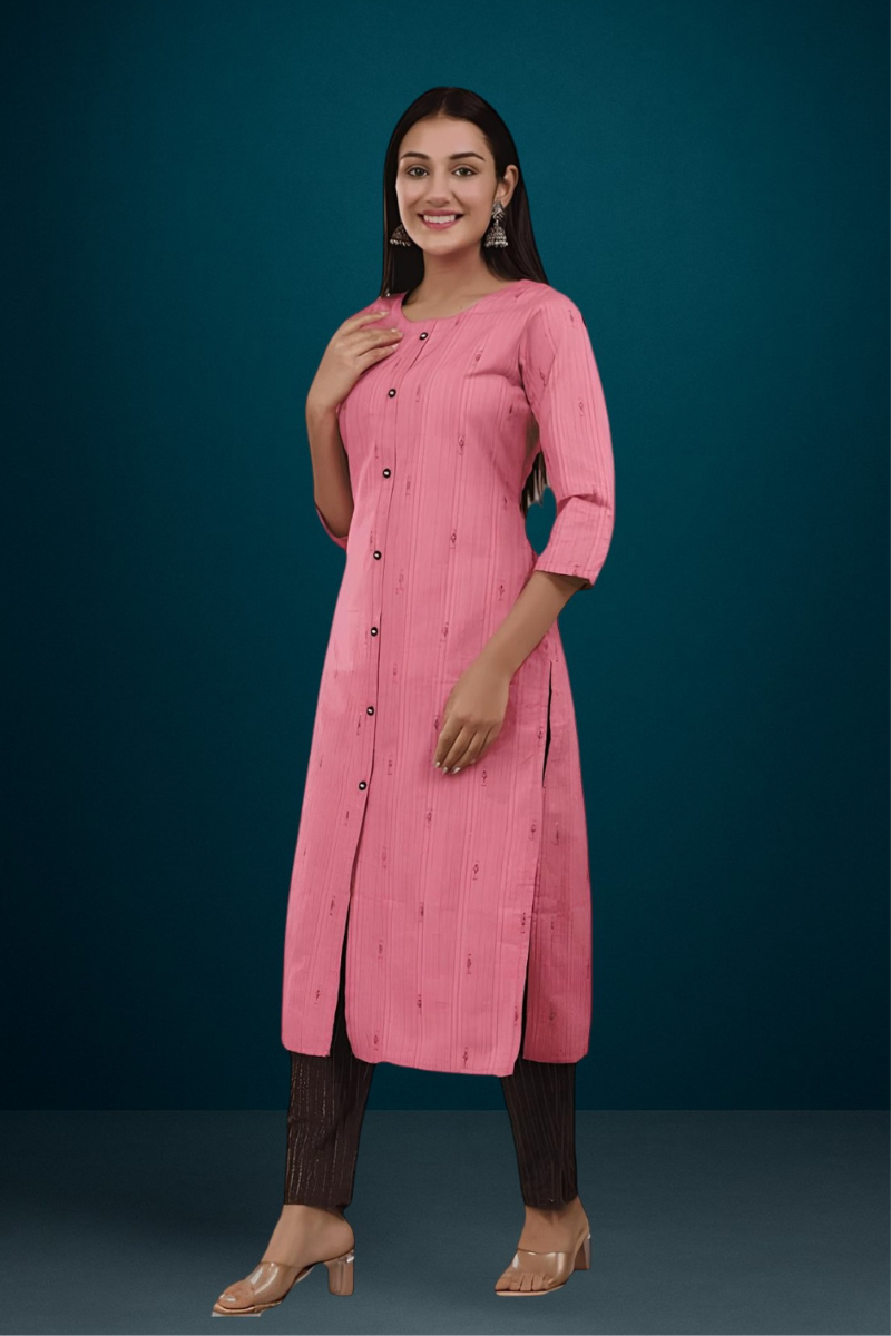 kurta set, office wear kurta set, yellow kurta set, striped kurti, kurta pant set