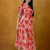Women Georgette Red Dress
