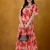 Women Georgette Red Dress