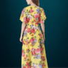 Women Georgette Yellow Dress