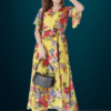 Women Georgette Yellow Dress