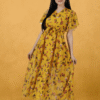 Women Georgette Mustard Dress