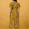 Women Georgette Mustard Dress