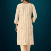Women Cotton Yellow Kurta Set